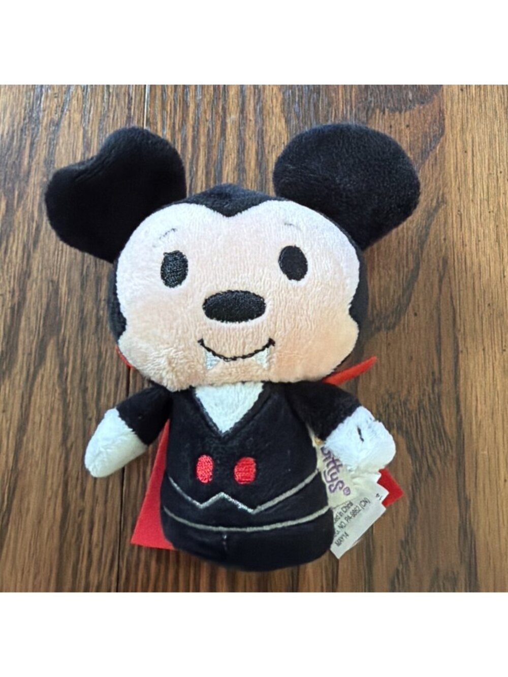 Hallmark Itty Bittys Limited Edition Plush Dracula Mickey Mouse Black Red 5" New